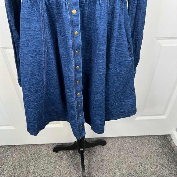 Free People Blue Long Sleeve Dress - Picture 5 of 11